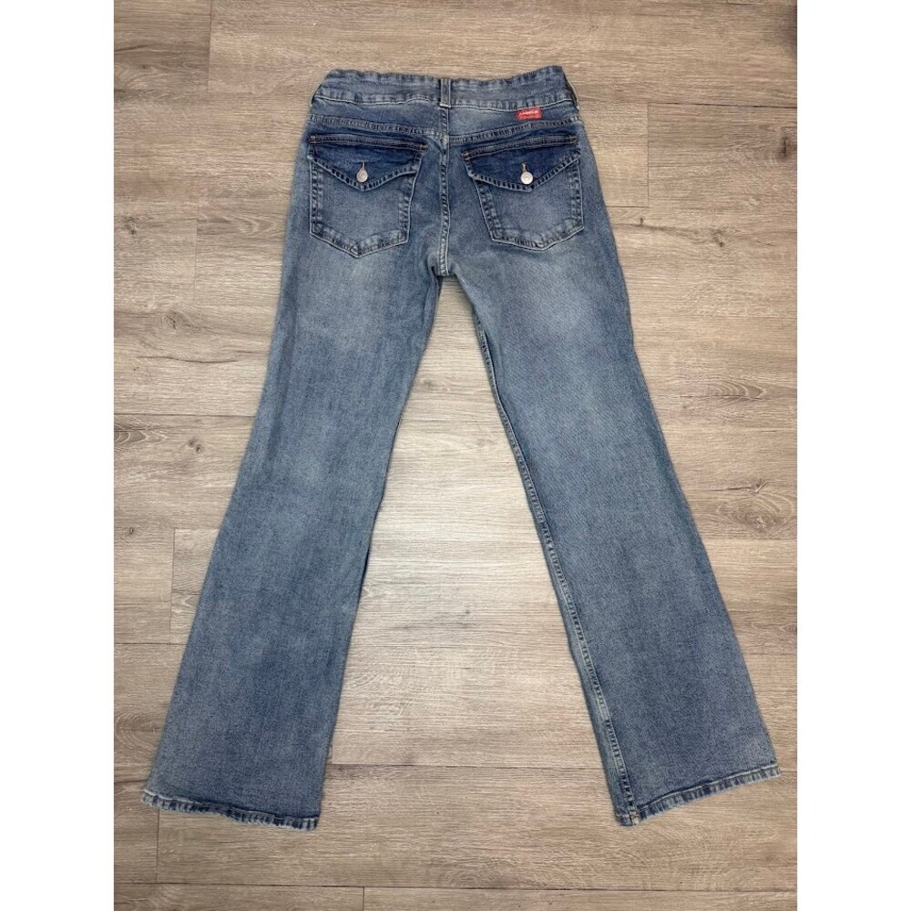 Bootcut Jeans Women’s Size 8 Light Wash Y2K Low Rise Denim - Picture 2 of 7